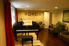 Remodeled piano room